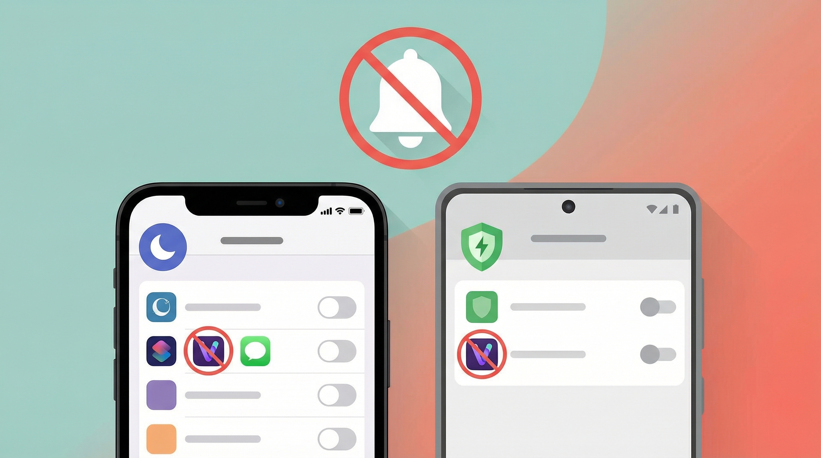 Phone notification settings showing battery optimization options that can delay Vinted alerts